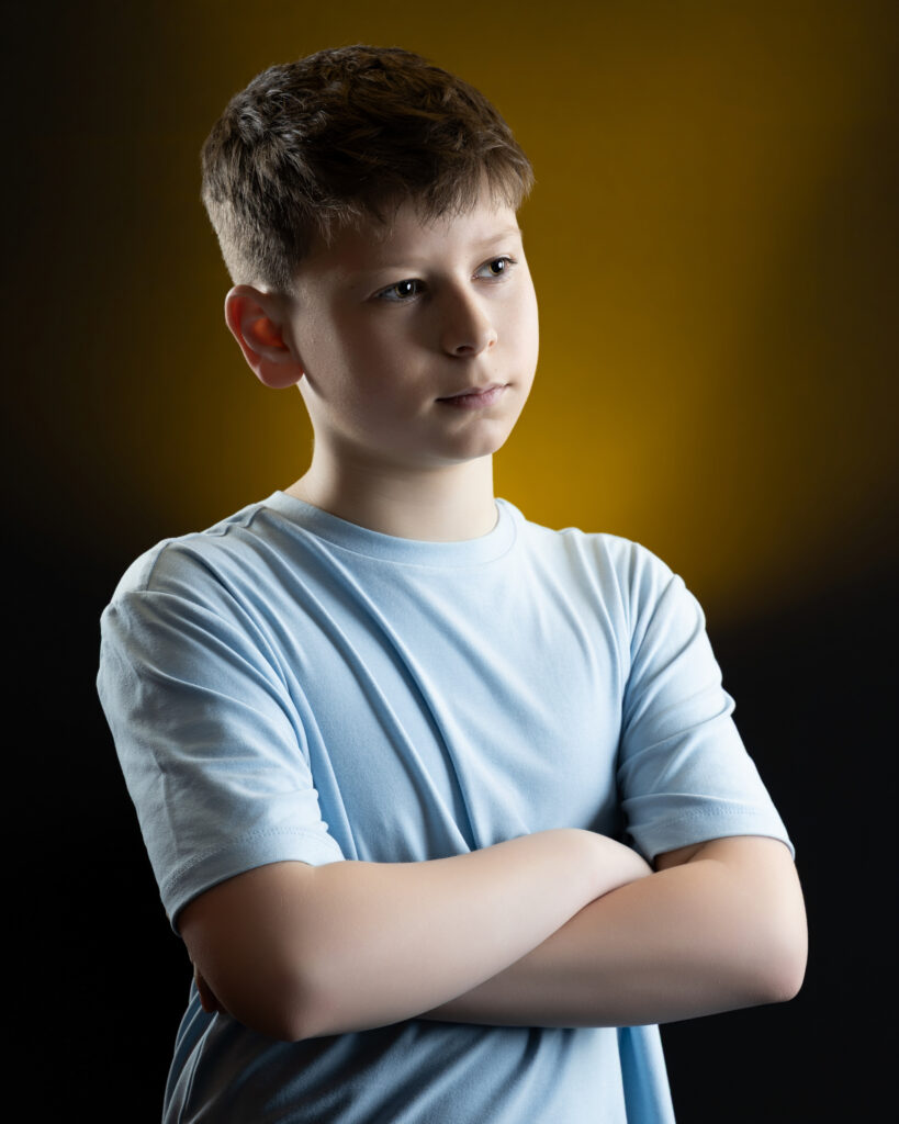 dancer posing for beauty headshot in fort wayne