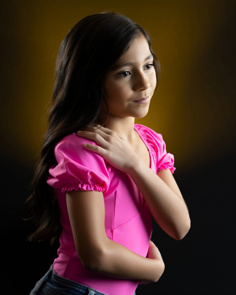 dancer posing for beauty headshot in fort wayne