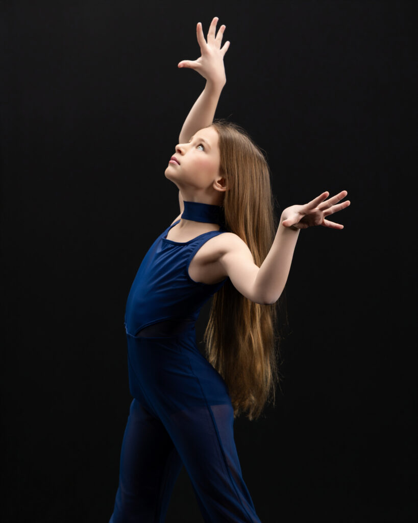 dancer doing an artistic close up pose in fort wayne