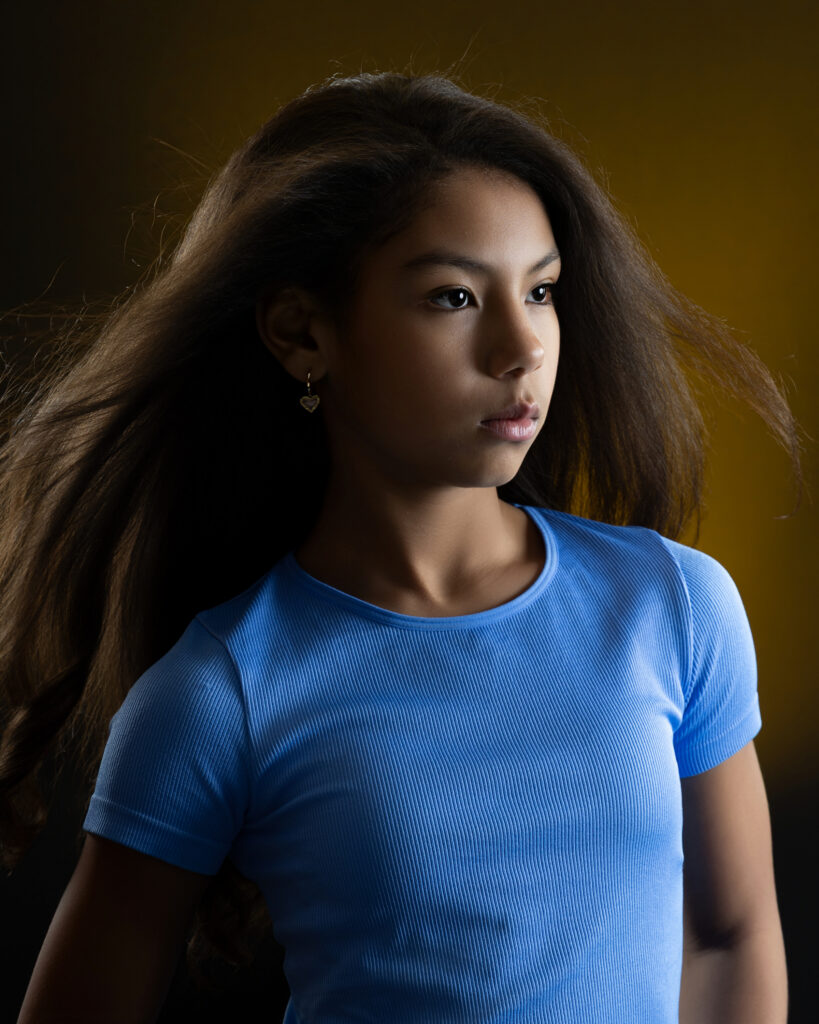 dancer posing for beauty headshot in fort wayne