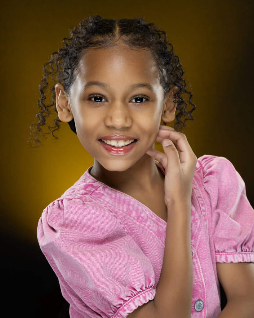 dancer posing for beauty headshot in fort wayne